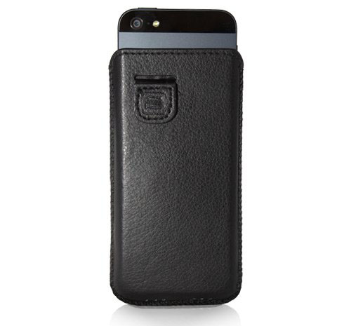 Black iPhone 5S Soft Leather Case