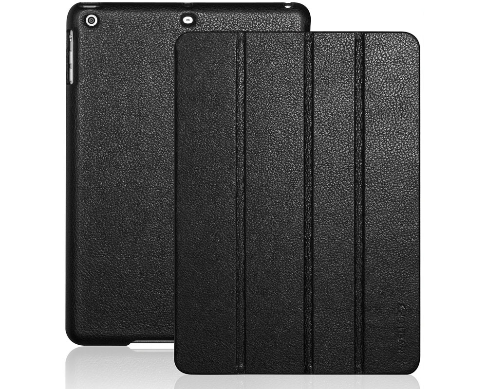 Black Leather iPad Air Case Cover