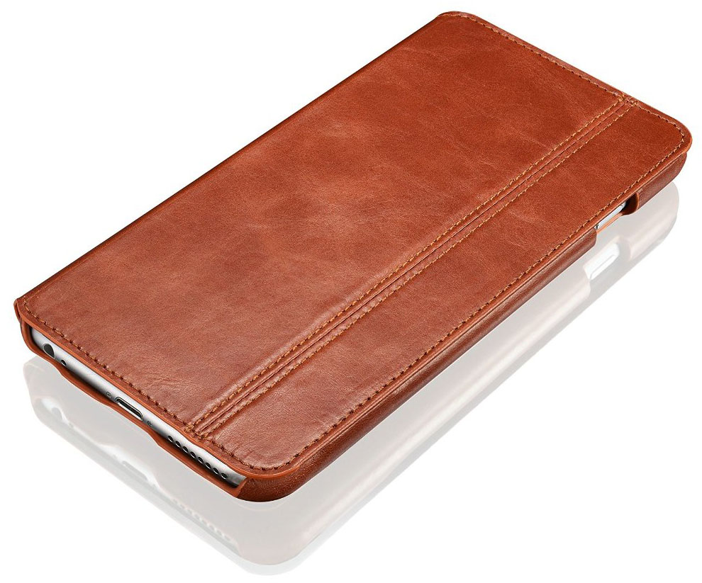 Brown Leather iPhone 6 Plus Case