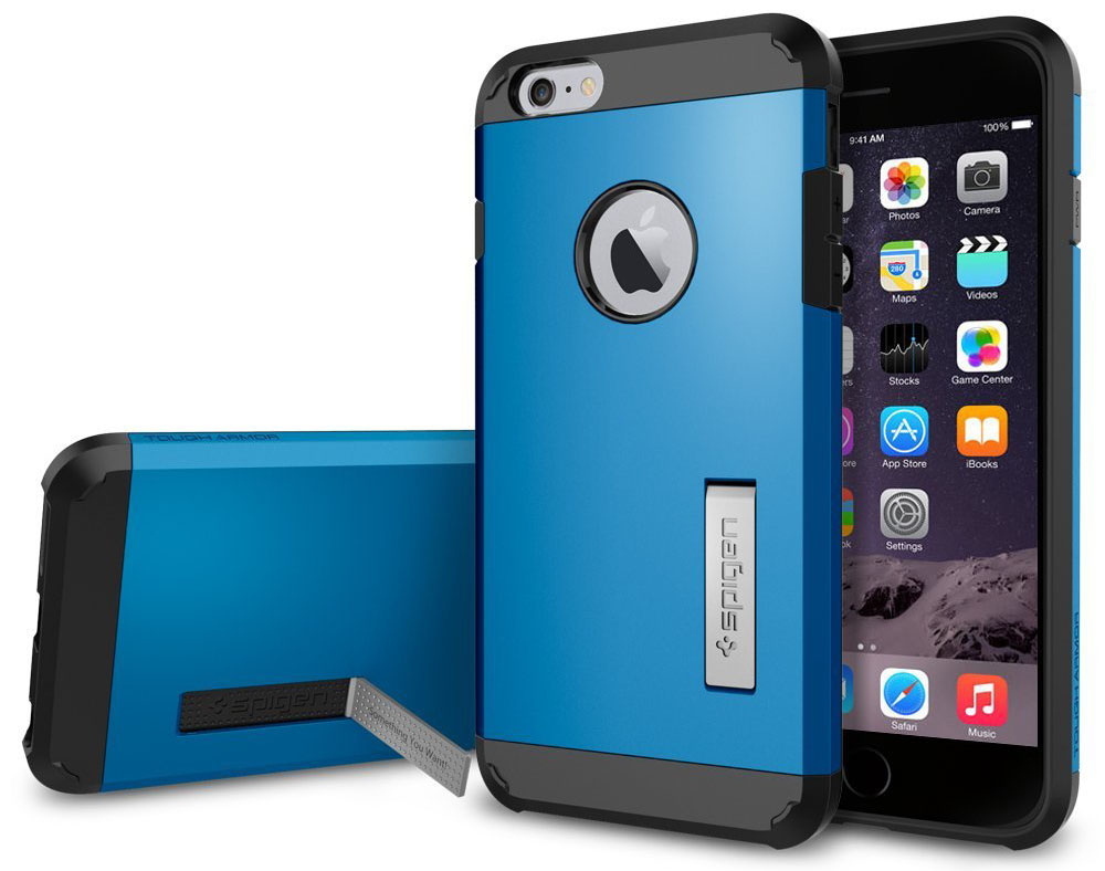 Blue iPhone 6 Plus Case with Kickstand