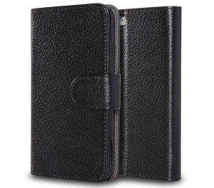 Black Leather iPhone 6 Plus Case