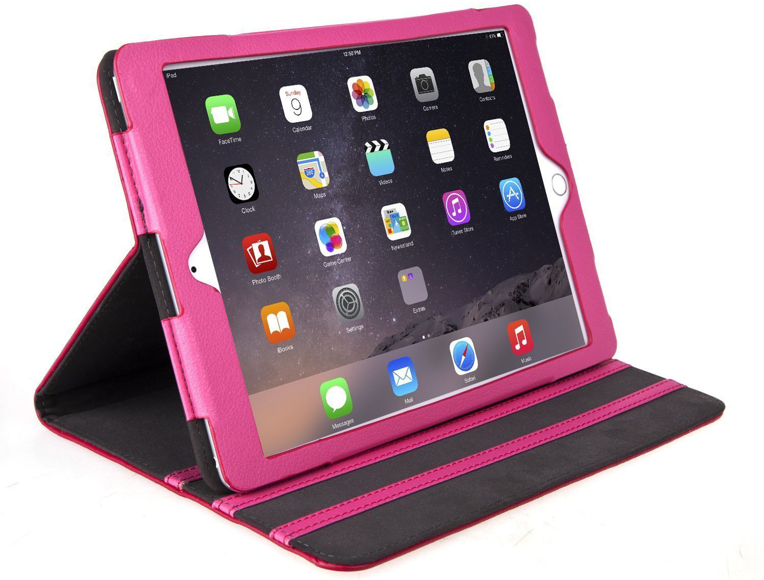 Hot Pink Leather iPad Air Case