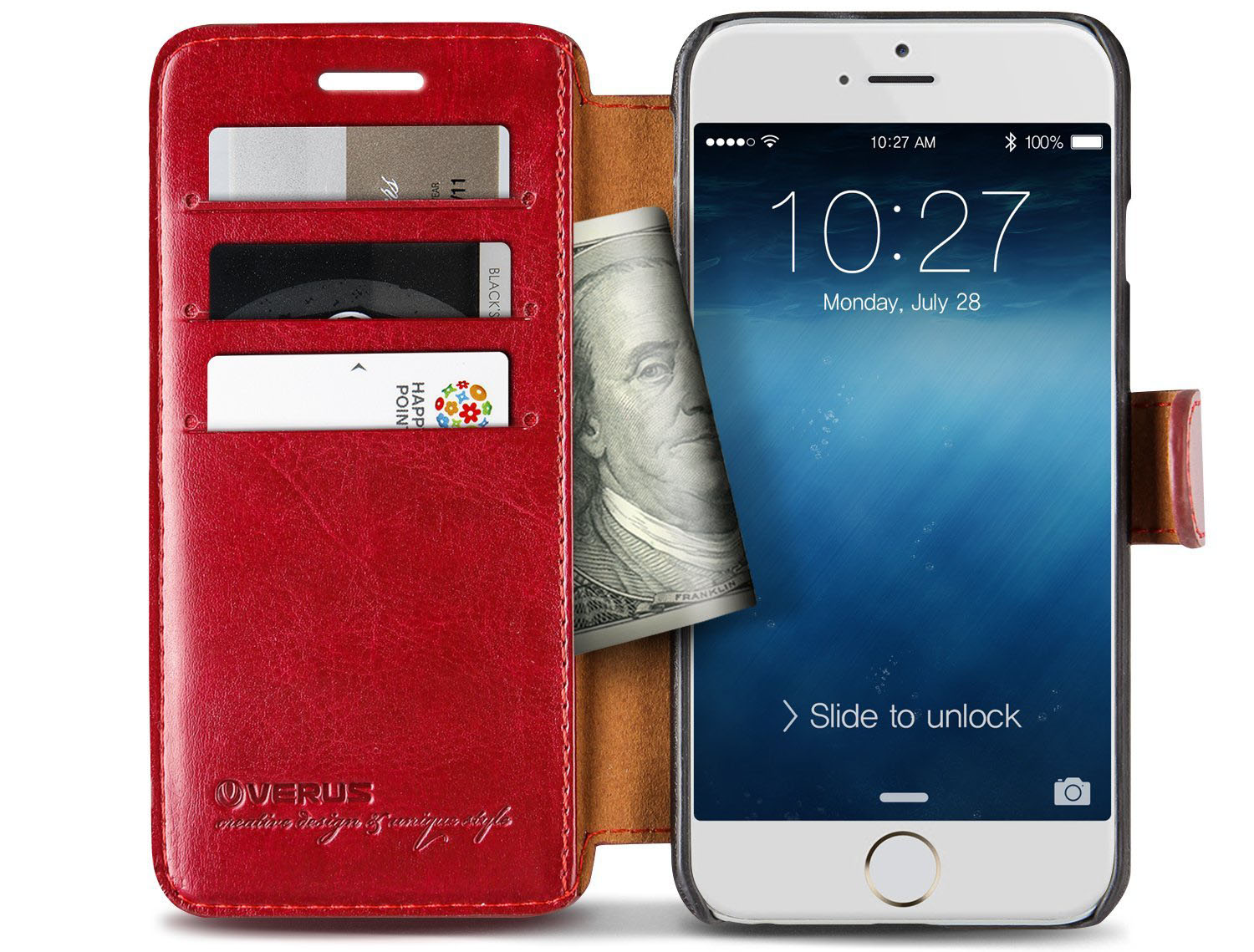 iPhone 6 Plus Wallet Case with Credit Card Slots