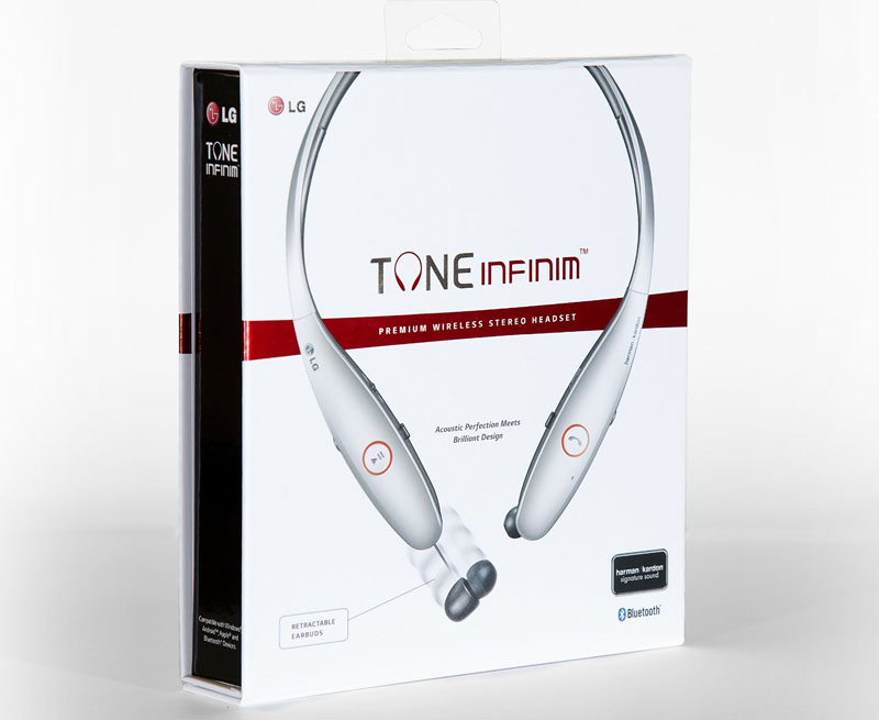 LG TONE INFINIM Bluetooth Retail Packaging