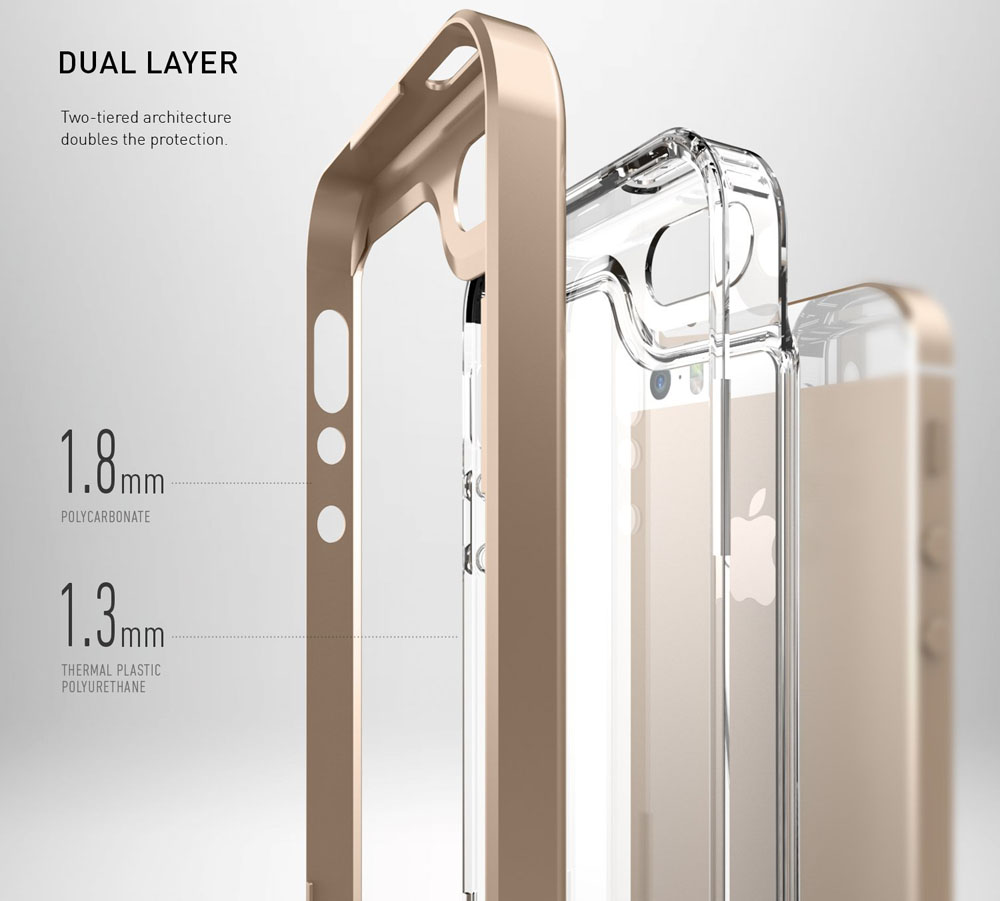 Gold iPhone Clear Case